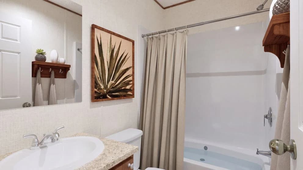 Hickory bathroom home features