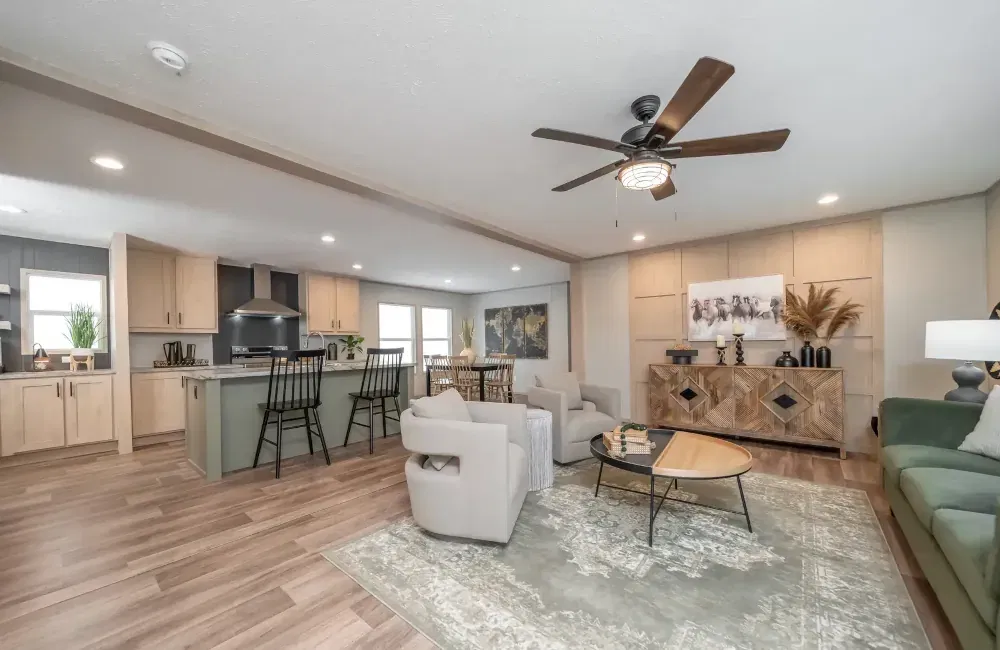 The crockett  interior home features