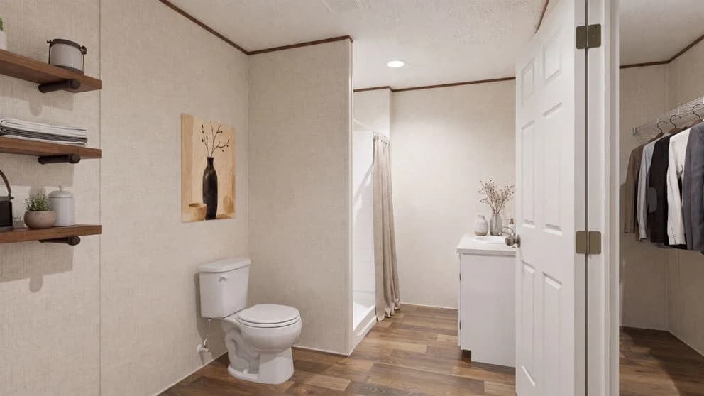 Tejas oak bathroom home features
