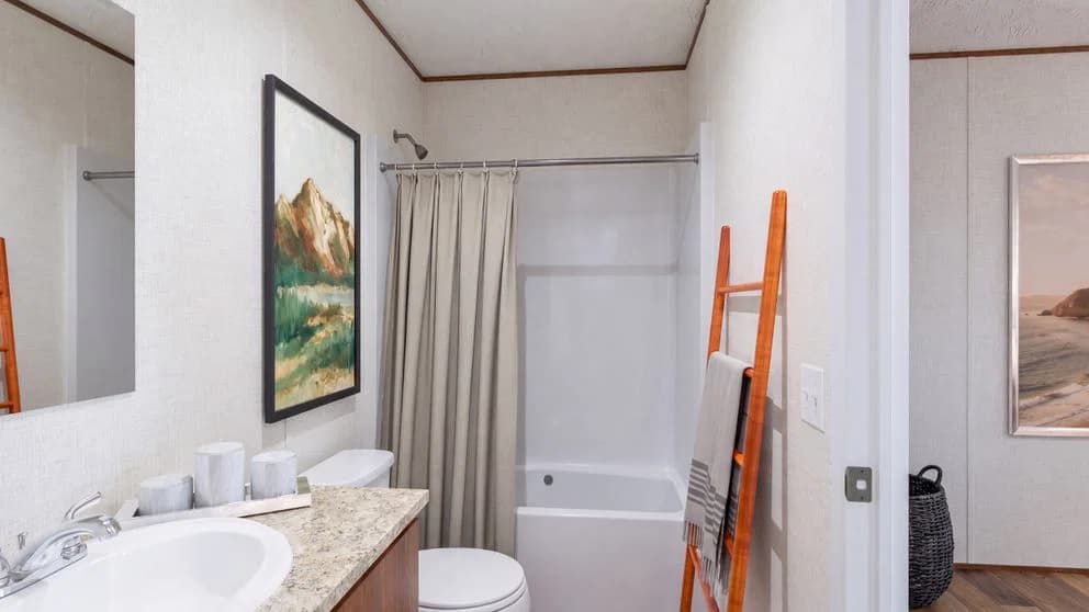 Hickory bathroom home features