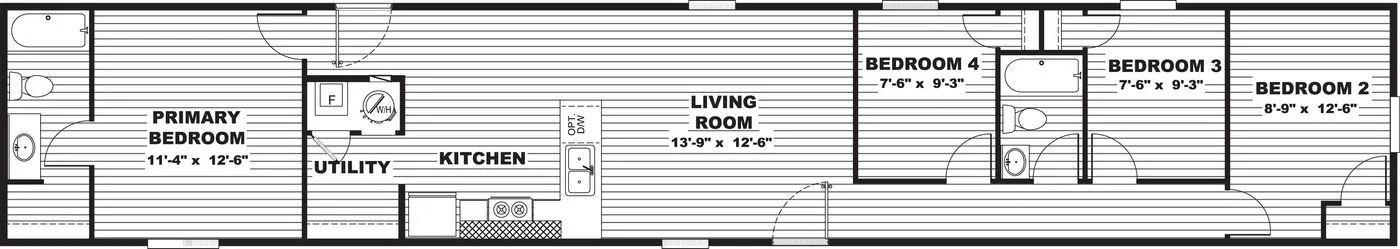 Cypress floor plan home features