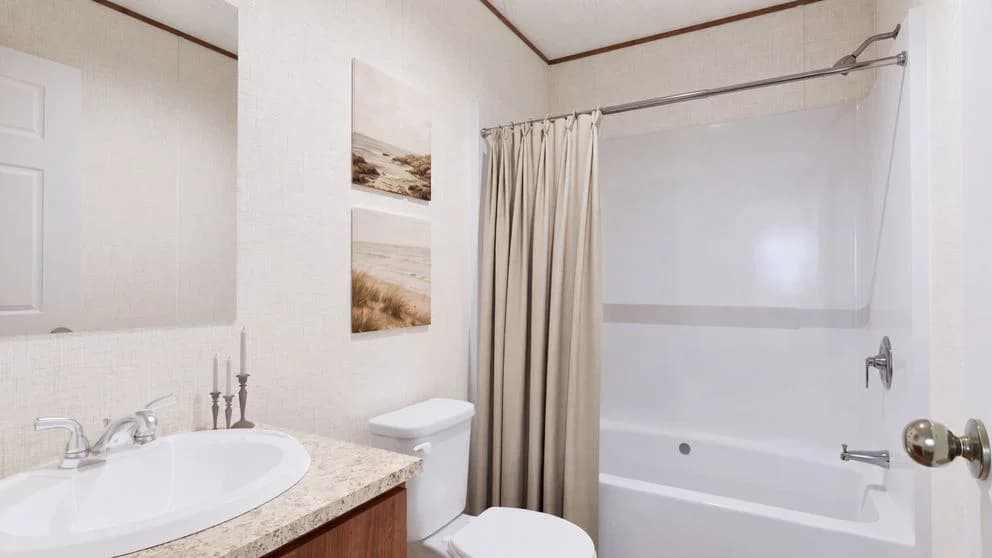 Magnolia bathroom home features