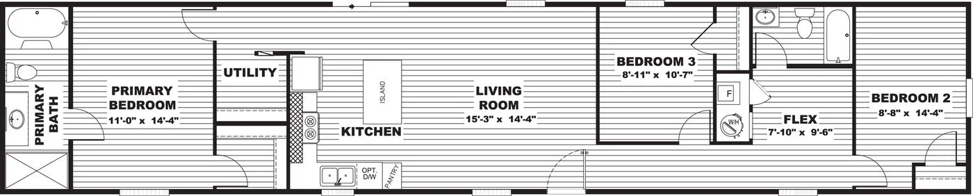 Birch floor plan home features