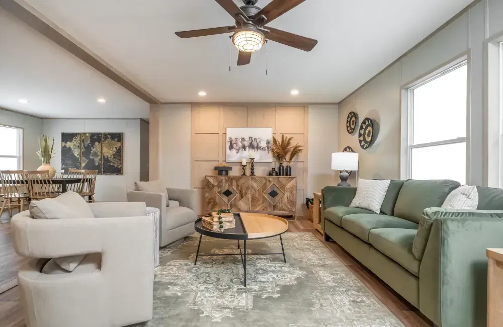 The crockett  interior home features