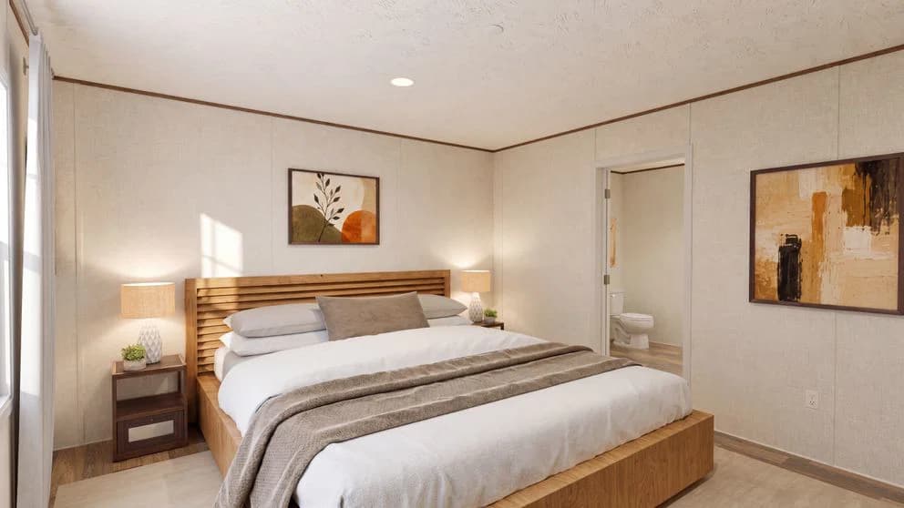 Tejas oak bedroom home features