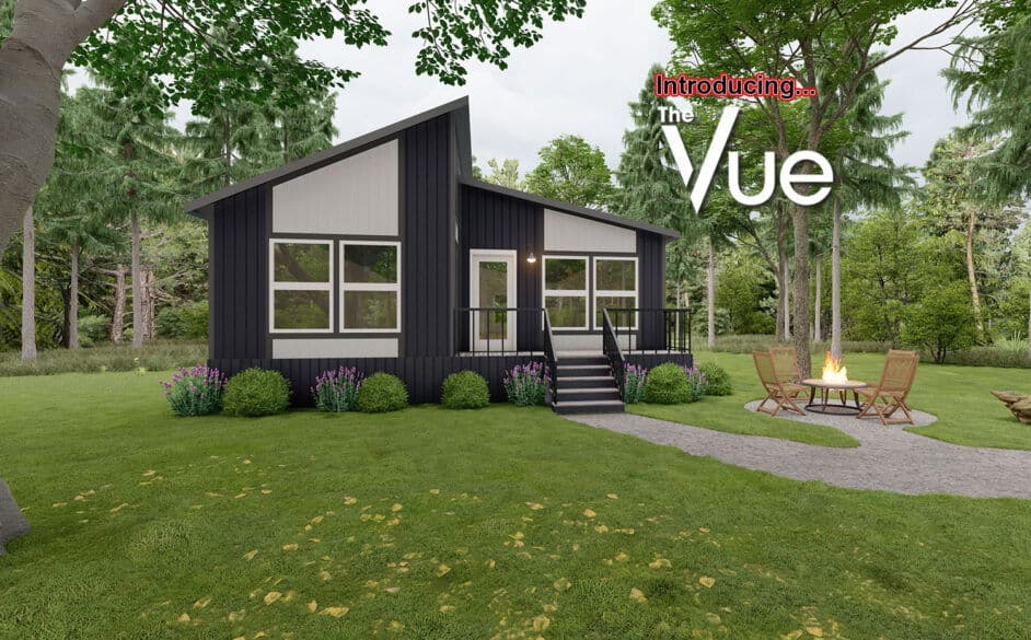 Vue s58-68m elevation and exterior home features