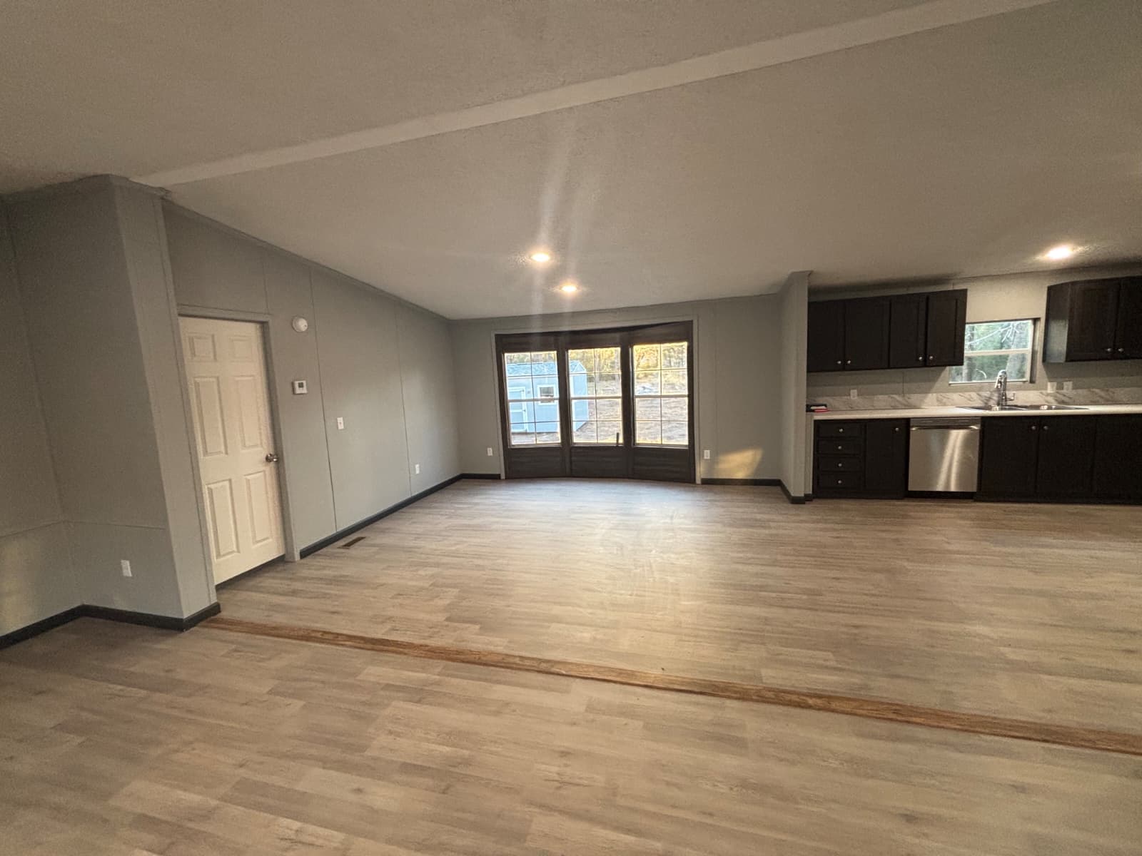 1997 completely re-done 28x64,  doublewide in rented private land  (pre-owned)  home features