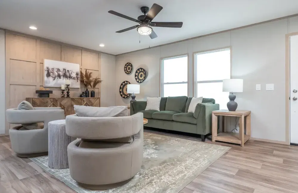 The crockett  interior home features