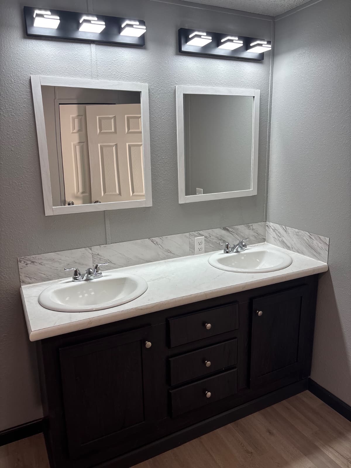 1997 completely re-done 28x64,  doublewide in rented private land  (pre-owned)  home features