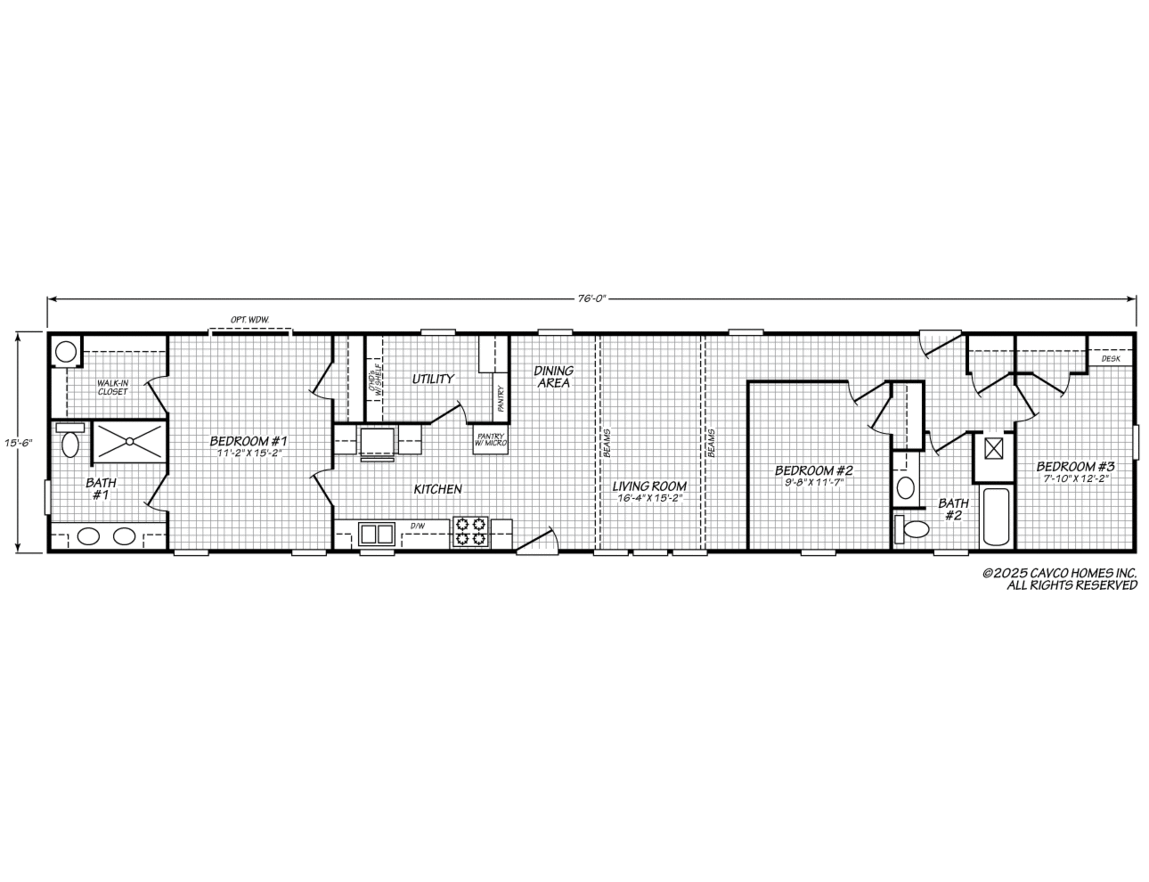 Valor 16763n  floor plan home features