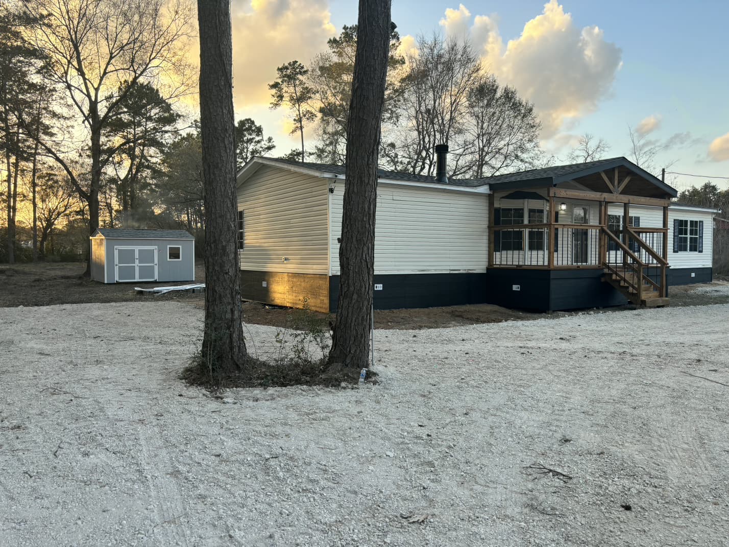 1997 completely re-done 28x64,  doublewide in rented private land  (pre-owned)  home features