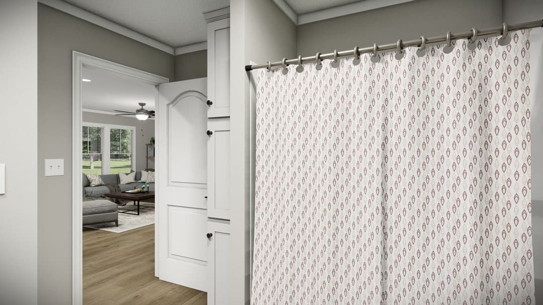 The washington bathroom home features