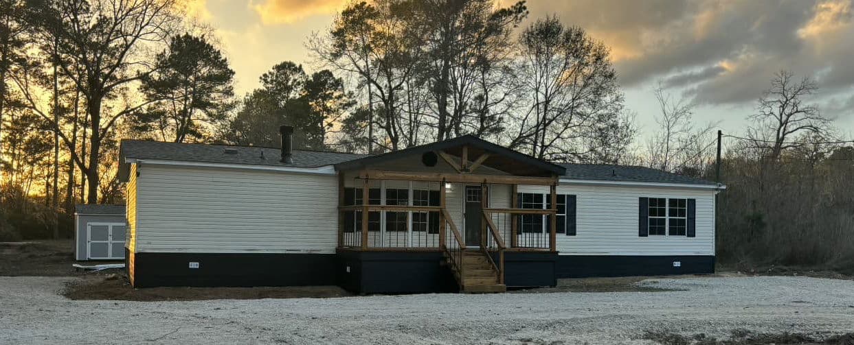 1997 completely re-done 28x64,  doublewide in rented private land  (pre-owned) hero home features